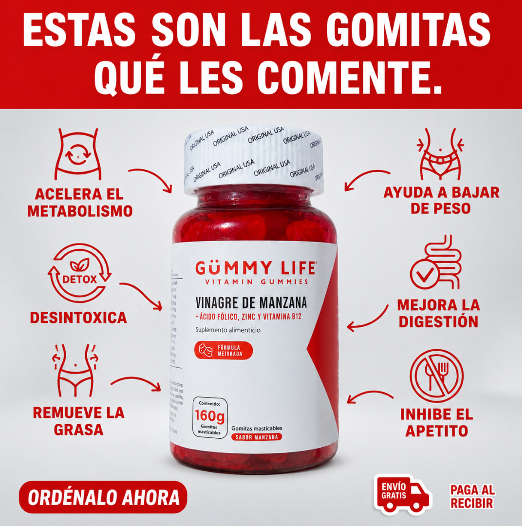 GUMMY LIFE - Vinagre de Manzana en Gomitas