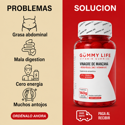 GUMMY LIFE - Vinagre de Manzana en Gomitas