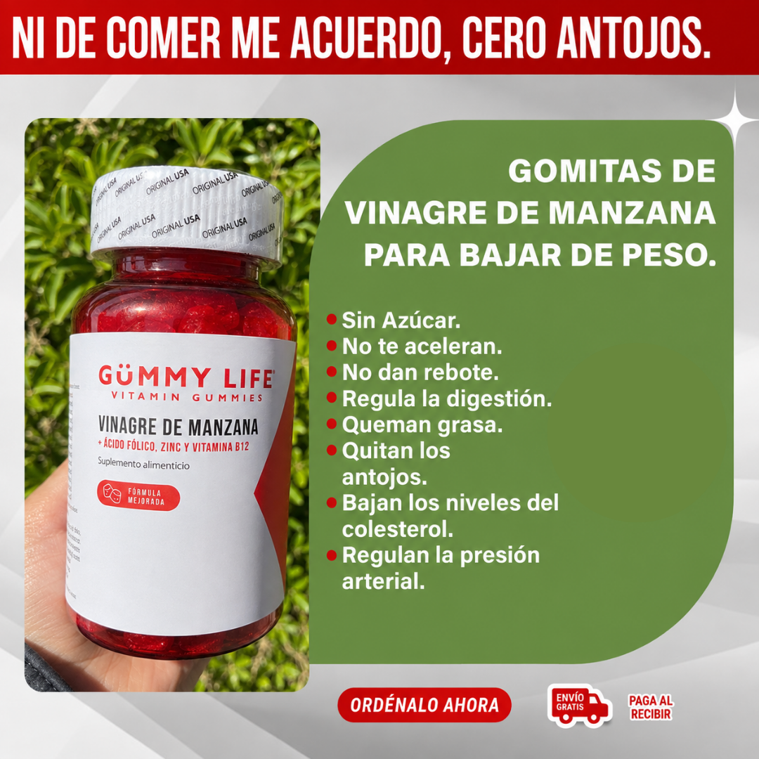 GUMMY LIFE - Vinagre de Manzana en Gomitas