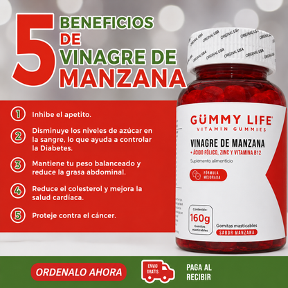 GUMMY LIFE - Vinagre de Manzana en Gomitas